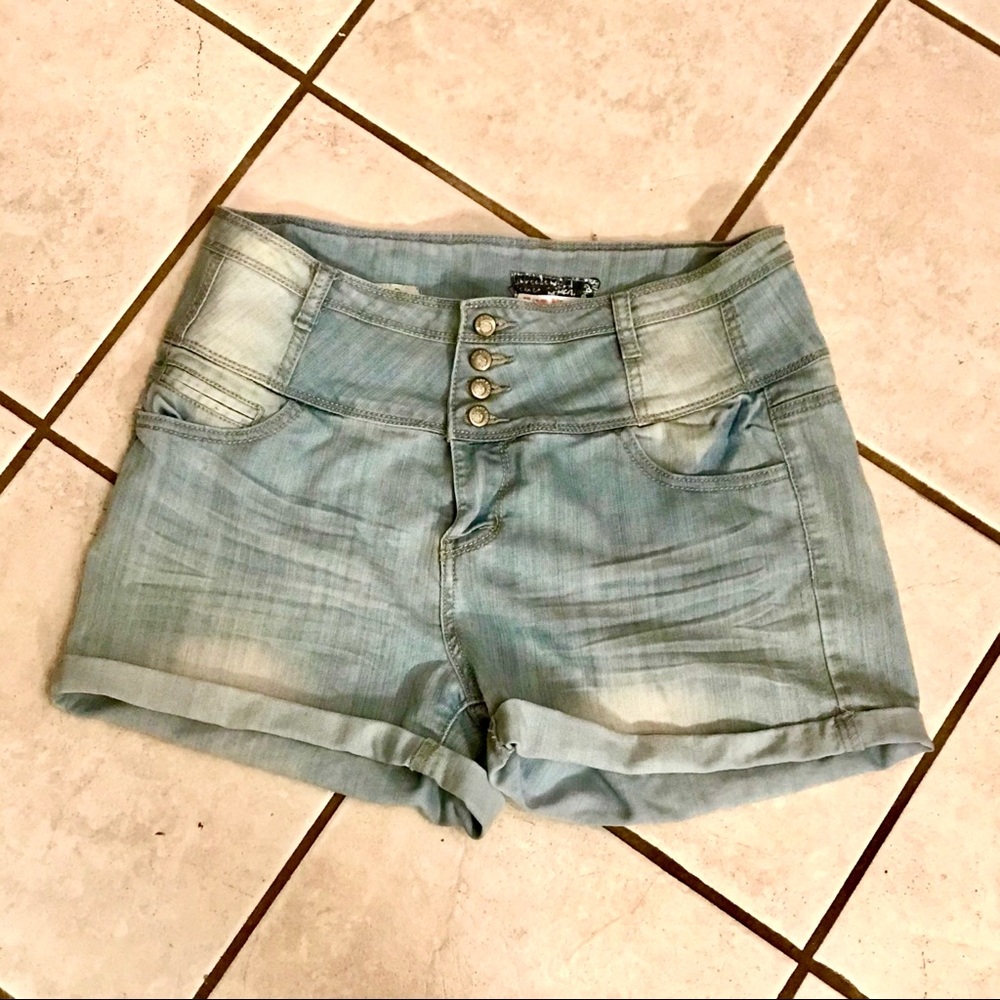 Hot Kiss High Waist Jean Shorts